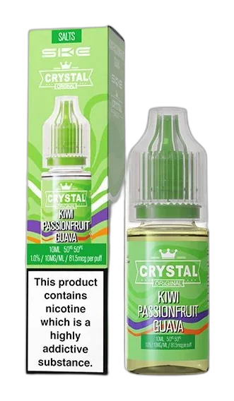 Crystal 10ml E-Liquid - Kiwi Passion Fruit Guava