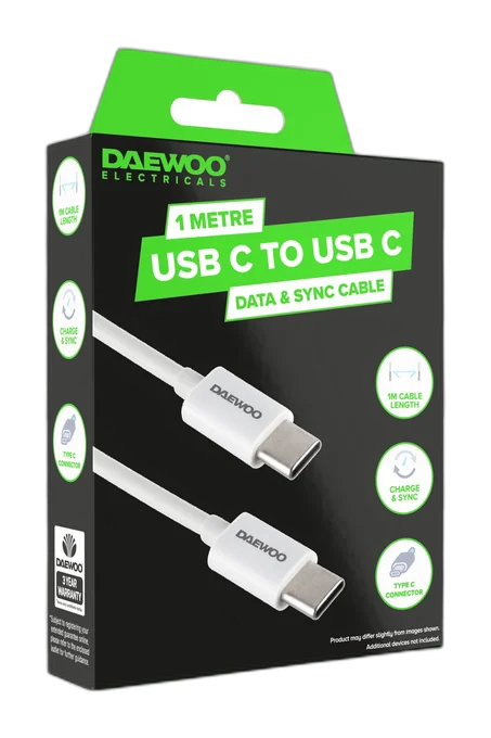 Daewoo 1m Fast Charge Type-C USB Cable