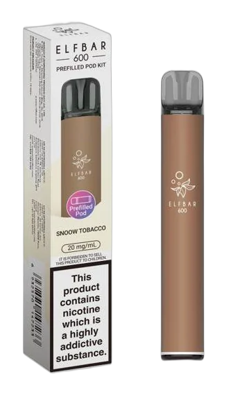 ELFBAR 600 Prefilled Pod Kit Snow Tobacco