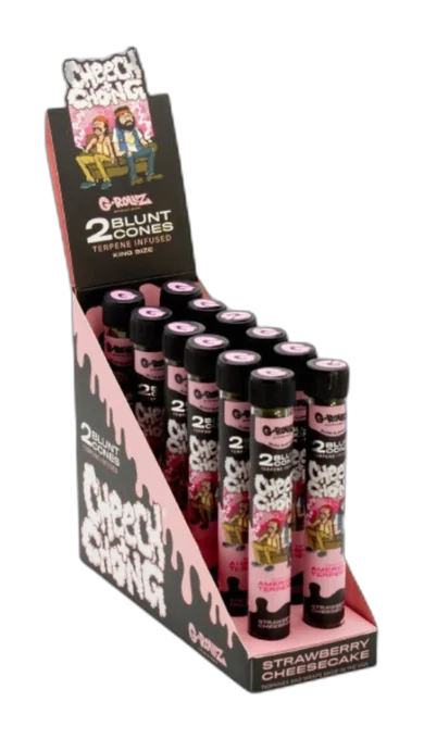 G-Rollz King Size 2 Blunt Cones - Strawberry Cheesecake