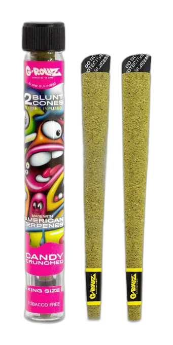 G-Rollz King Size 2 Blunt Cones Candy Crunched
