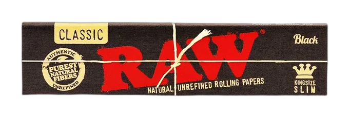 RAW Black King Size Slim Rolling Papers