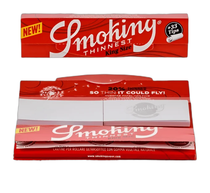 Smoking Red King Size Slim Papers